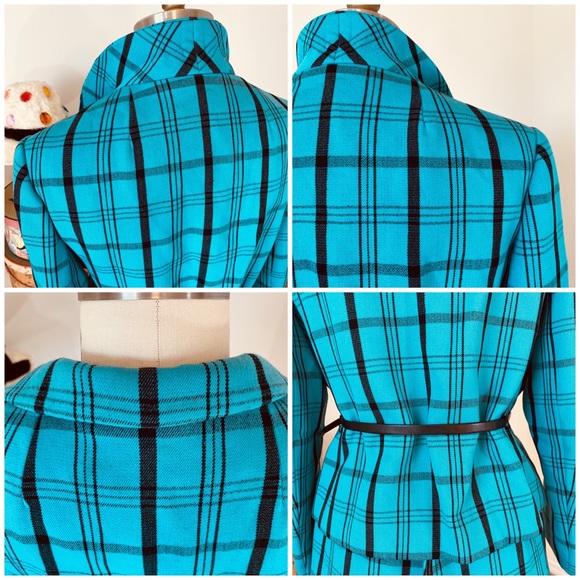 Vintage 60’s/70’s “Mad Men” Plaid Skirt & Jacket Suit - Picture 10 of 15